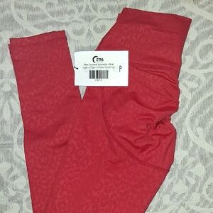 ZYIA Women's Vibrant Red Leggings